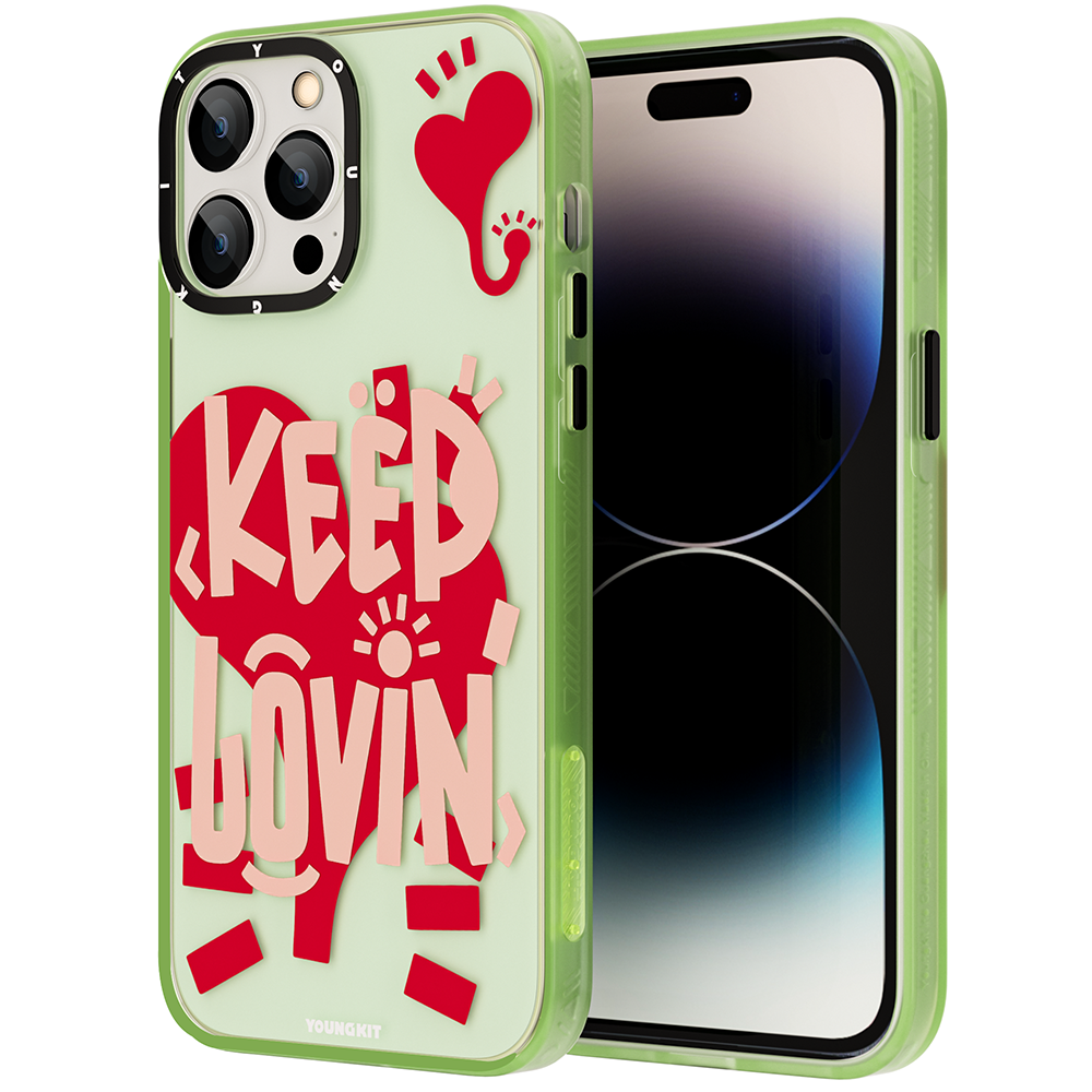 Apple iPhone 14 Pro Max Kılıf Mutlu Mod Figürlü YoungKit Happy Mood Serisi Kapak - Görsel 5