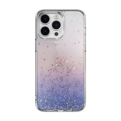 Apple iPhone 14 Pro Max Kılıf Parlayan Simli Şeffaf Lisanslı Switcheasy Starfield Kapak - Görsel 3