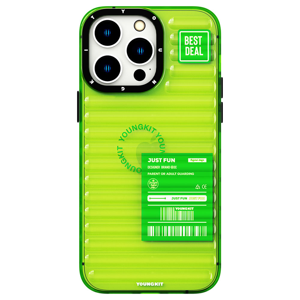 Apple iPhone 14 Pro Max Kılıf Şeffaf Renkli Tasarım YoungKit Fluorite Serisi Kapak - Görsel 5