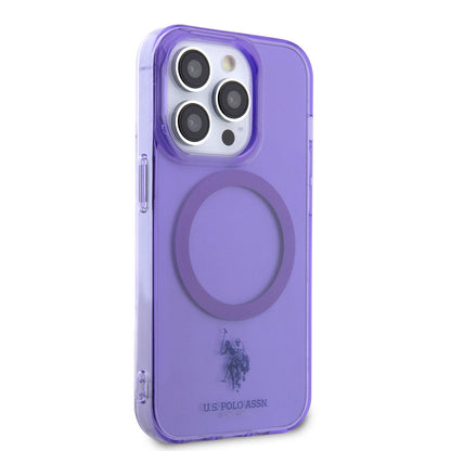 Apple iPhone 14 Pro Max Kılıf U.S. POLO ASSN. M-safe Şarj Özellikli Transparan Tasarım Kapak - Görsel 2