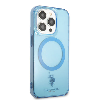 Apple iPhone 14 Pro Max Kılıf U.S. POLO ASSN. M-safe Şarj Özellikli Transparan Tasarım Kapak - Görsel 5