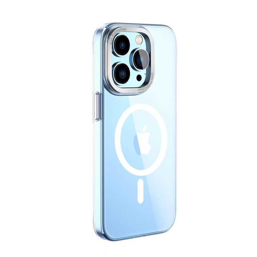 Apple iPhone 14 Pro Max Kılıf Wiwu MCC-102 Magnetic Crystal Sert PC Kapak - Görsel 2