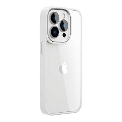 Apple iPhone 14 Pro Max Kılıf Wiwu VCC-104 Lens Korumalı Renkli Kenar Arkası Şeffaf Vivid Clear Kapak - Görsel 5