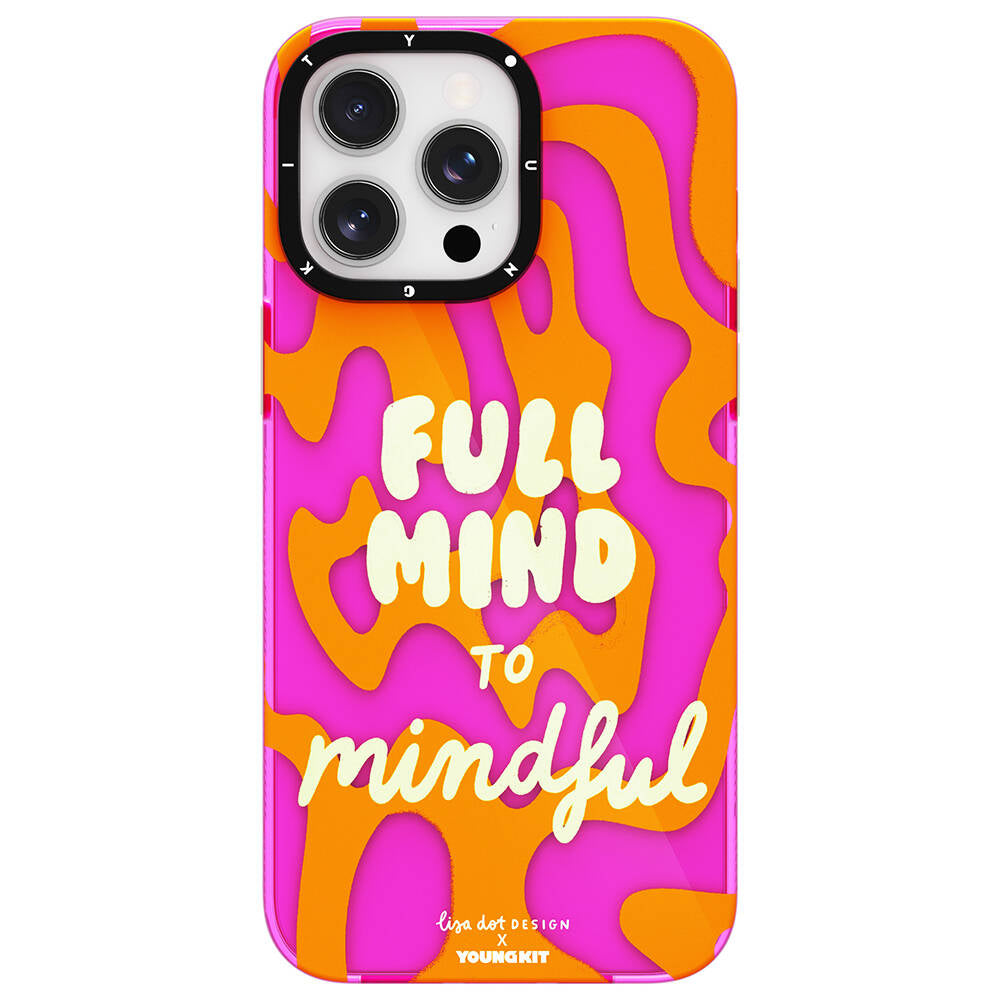 Apple iPhone 14 Pro Max Kılıf Yazı Desenli Youngkit Mindfulness Serisi Kapak - Görsel 2