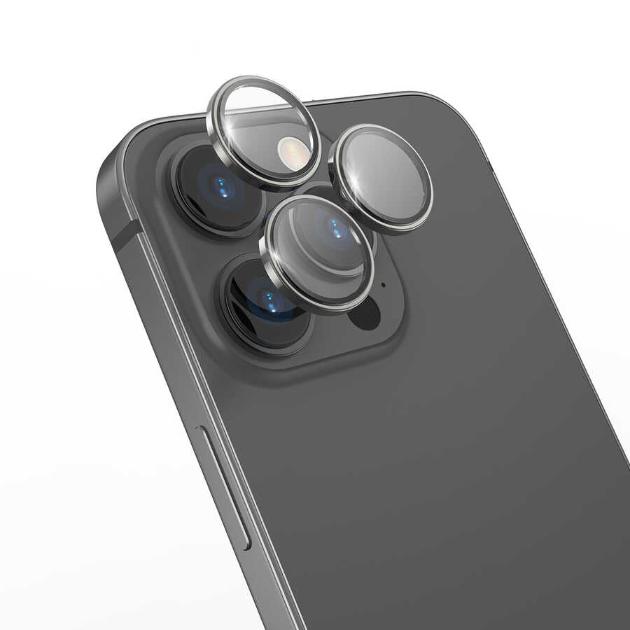 Apple iPhone 14 Pro Wiwu Lens Guard Metal Kamera Lens Koruyucu - Görsel 2