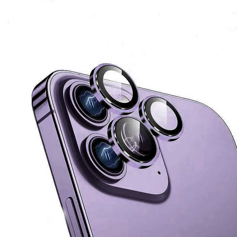 Apple iPhone 14 Pro Wiwu Lens Guard Metal Kamera Lens Koruyucu - Görsel 5