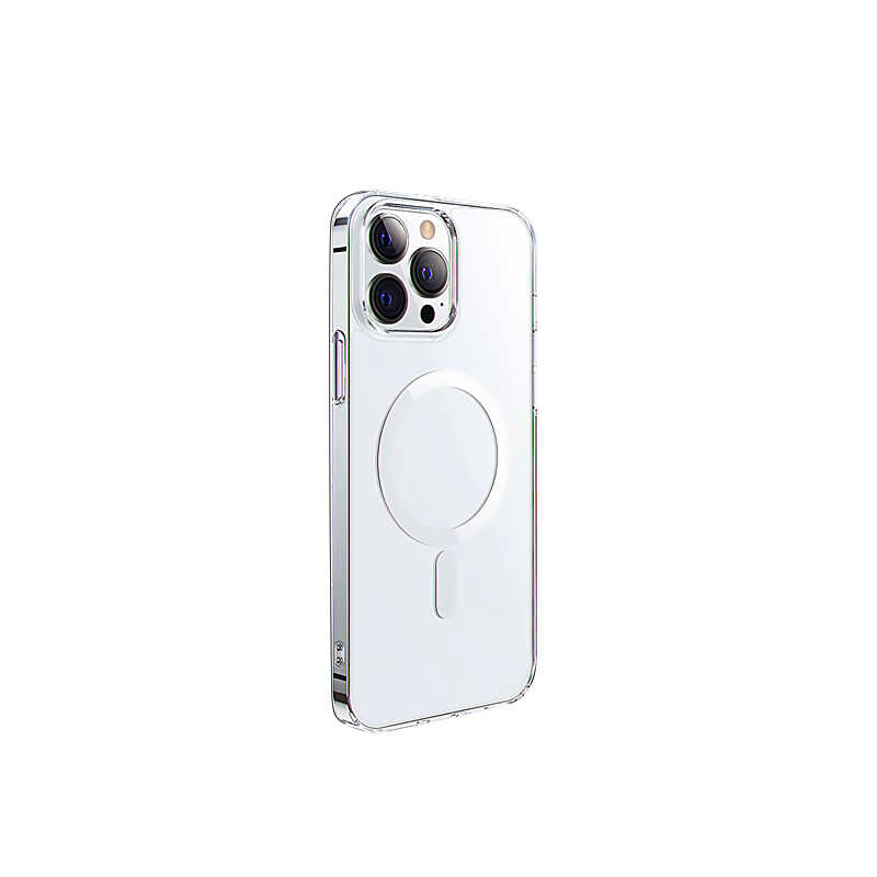 Apple iPhone 14 Pro Wiwu M-safe Şarj Özellikli Lens Korumalı Şeffaf Silikon Kapak - Görsel 4