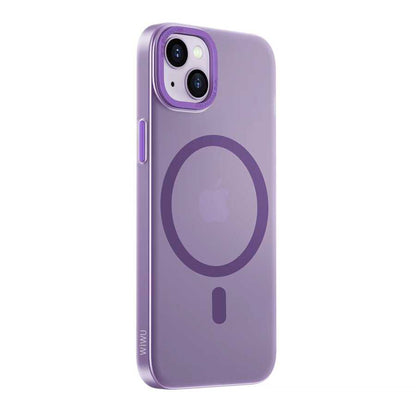 Apple iPhone 14 Wiwu Frosted Magnetic Buzlu Sert PC Kapak - Görsel 4