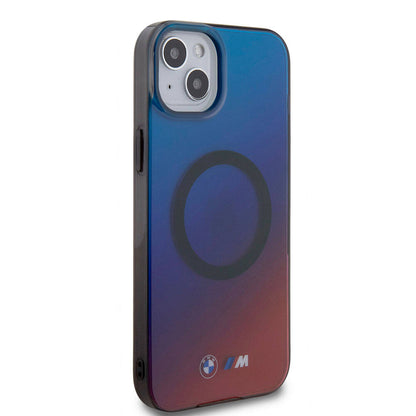 Apple iPhone 15 Kılıf BMW M-safe Şarj Özellikli Transparan Renk Geçişli Dizayn Orjinal Lisanslı Kapak - Görsel 2