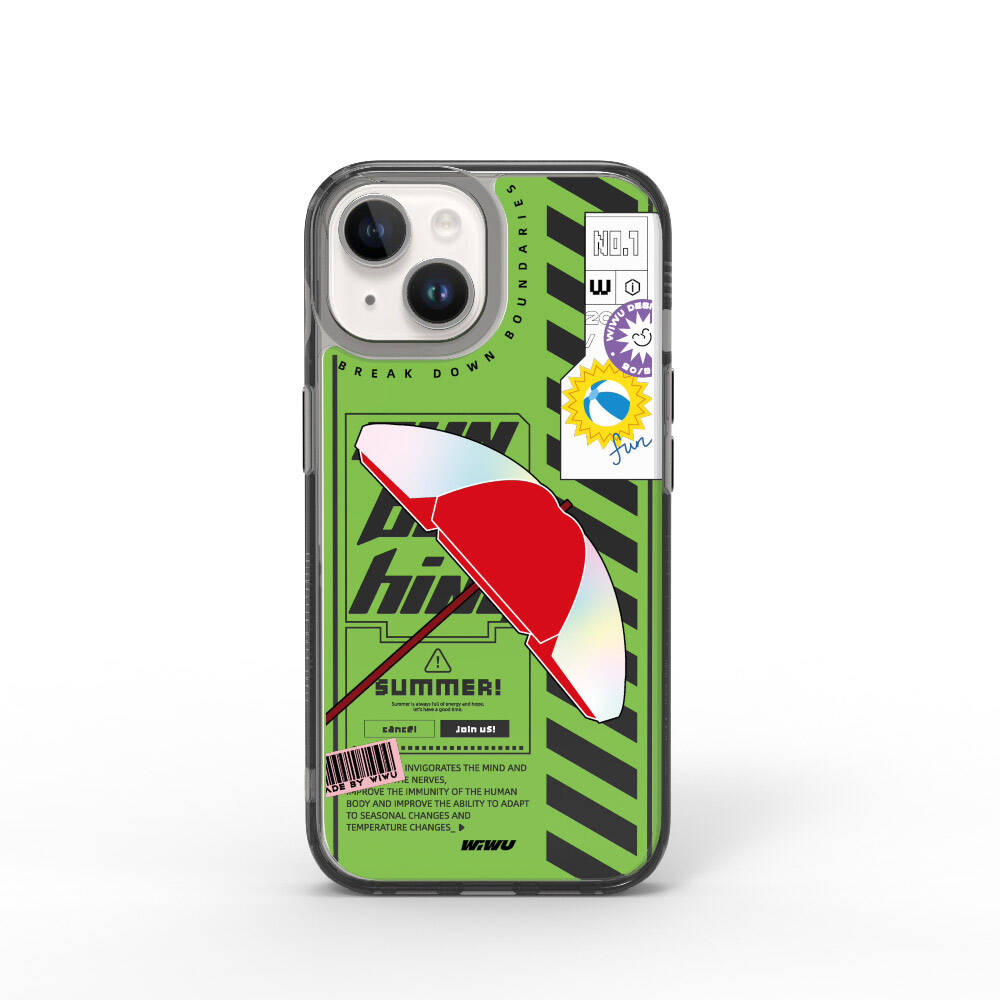 Apple iPhone 15 Kılıf Çift Katman Desenli Wiwu Summer Serisi Kapak - Görsel 4