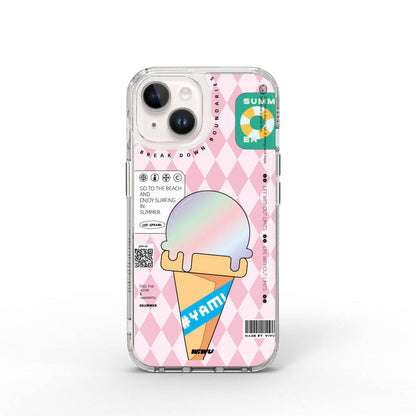 Apple iPhone 15 Kılıf Çift Katman Desenli Wiwu Summer Serisi Kapak - Görsel 2