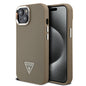 Apple iPhone 15 Kılıf Guess Orjinal Lisanslı M-safe Şarj Özellikli Grained Triangle Kapak
