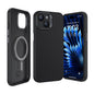 Apple iPhone 15 Kılıf Karbon Fiber M-safe Şarj Özellikli Benks Hybrid ArmorPro 600D Kevlar Kapak