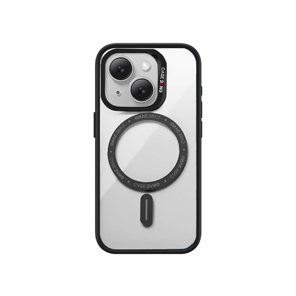 Apple iPhone 15 Kılıf M-safe Şarj Özellikli Casebang Body Frame Kapak - Görsel 2