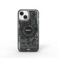 Apple iPhone 15 Kılıf M-safe Şarj Özellikli Desenli Wiwu Mecha Circuit H Serisi Kapak