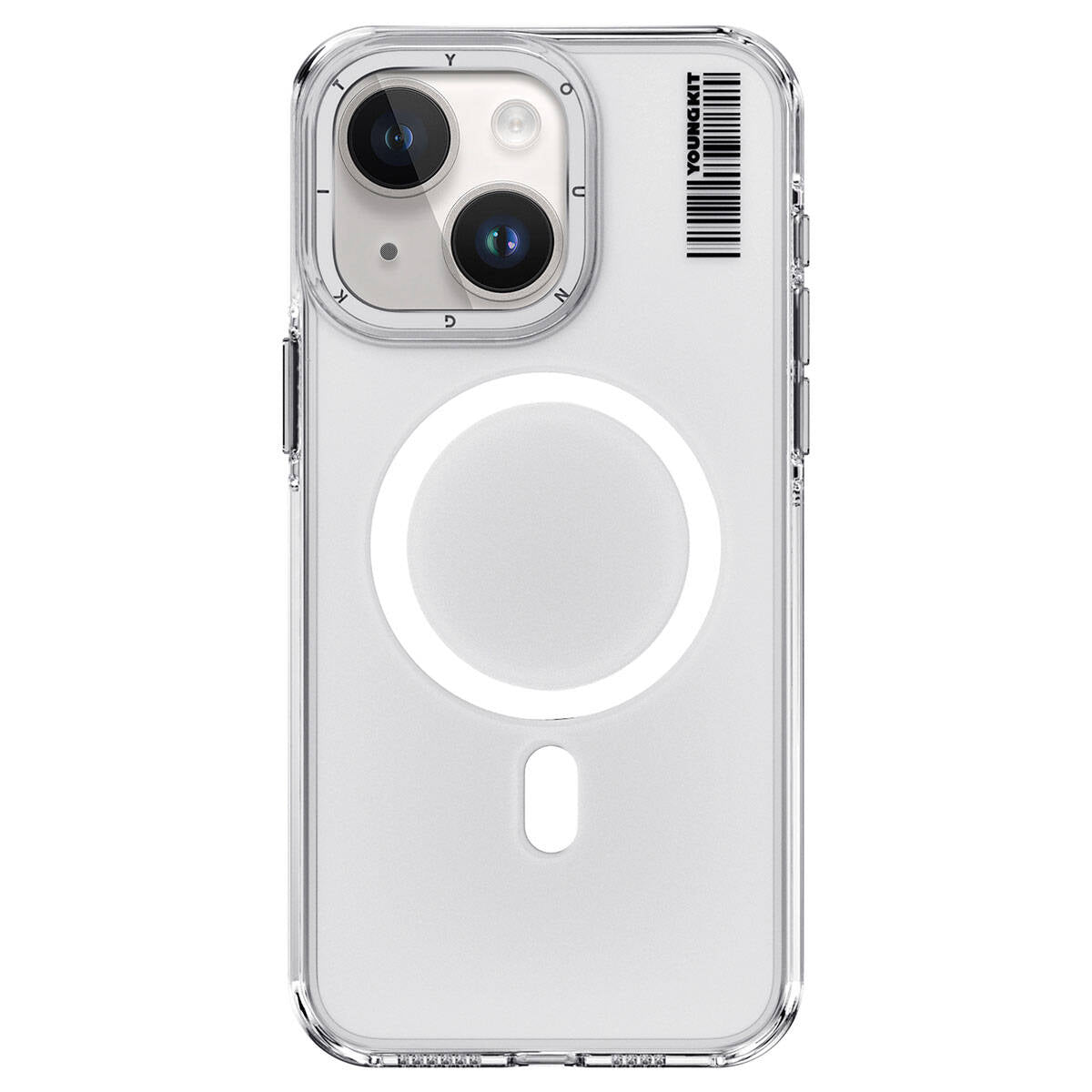 Apple iPhone 15 Kılıf M-safe Şarj Özellikli Şeffaf Youngkit Crystal Shield Serisi Kapak - Görsel 2