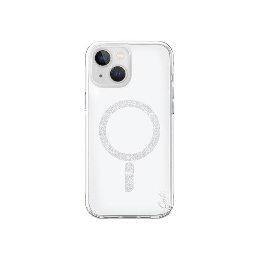 Apple iPhone 15 Kılıf M-safe Şarj Özellikli Simli Magnetik Coehl Glace Kapak