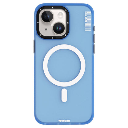 Apple iPhone 15 Kılıf M-safe Şarj Özellikli Youngkit Colored Sand Serisi Kapak - Görsel 2