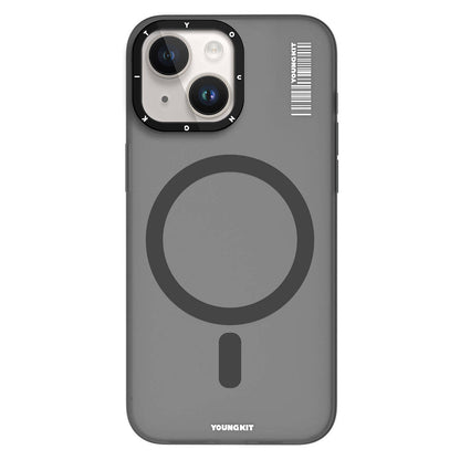 Apple iPhone 15 Kılıf M-safe Şarj Özellikli Youngkit Hidden Sand Serisi Kapak - Görsel 3