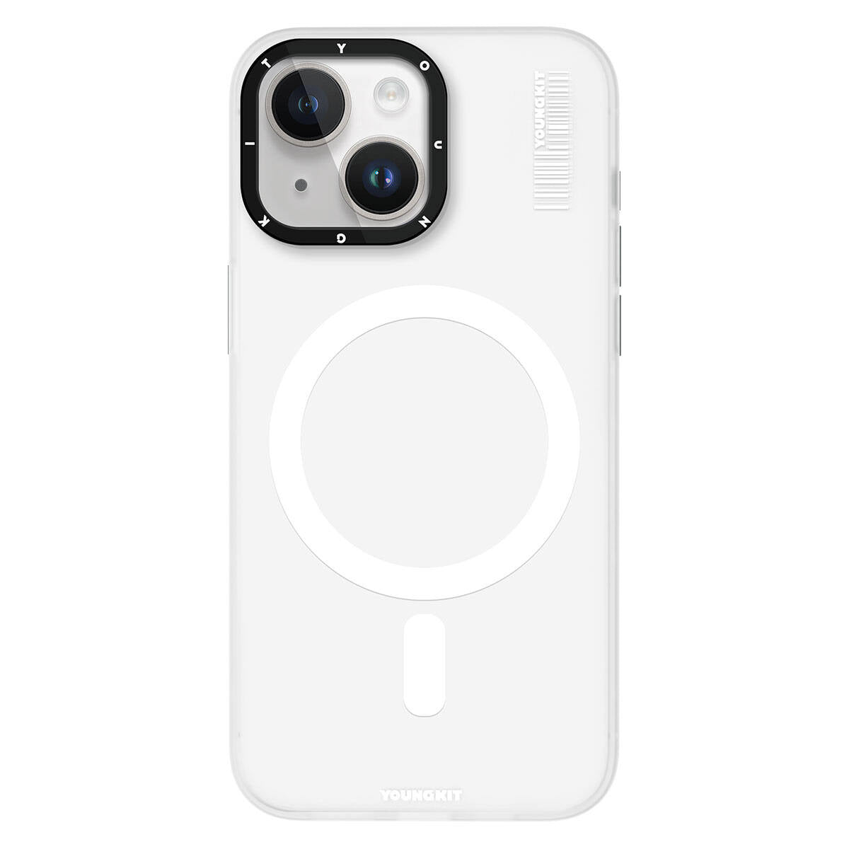 Apple iPhone 15 Kılıf M-safe Şarj Özellikli Youngkit Hidden Sand Serisi Kapak - Görsel 4