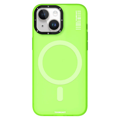 Apple iPhone 15 Kılıf M-safe Şarj Özellikli Youngkit Hidden Sand Serisi Kapak - Görsel 6
