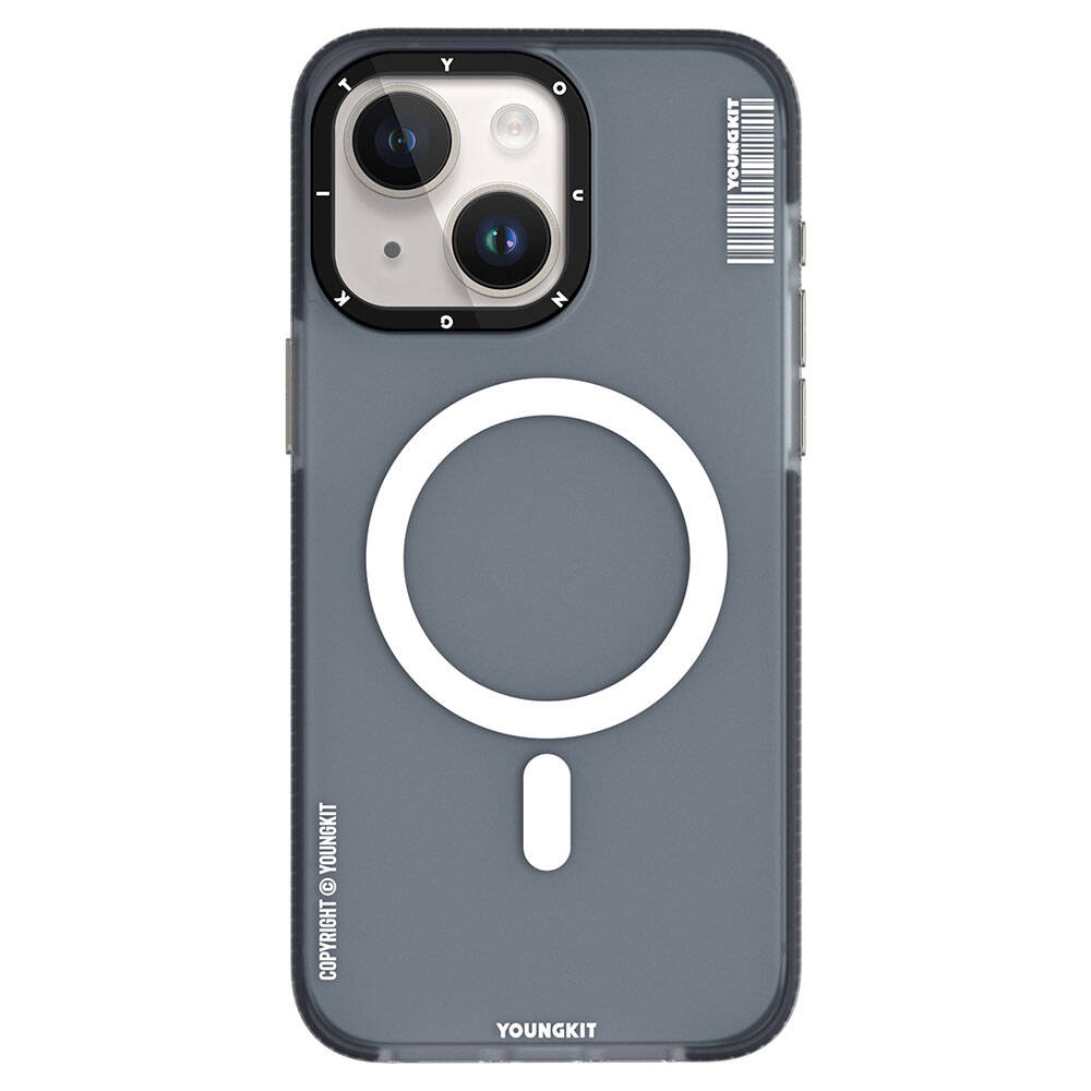Apple iPhone 15 Kılıf M-safe Şarj Özellikli Youngkit Jiansha Serisi Kapak - Görsel 2