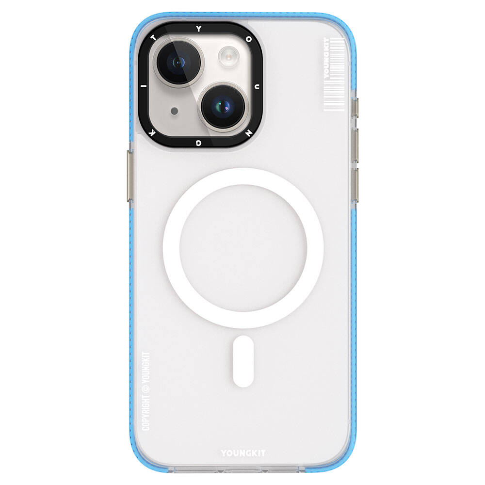Apple iPhone 15 Kılıf M-safe Şarj Özellikli Youngkit Jiansha Serisi Kapak - Görsel 3