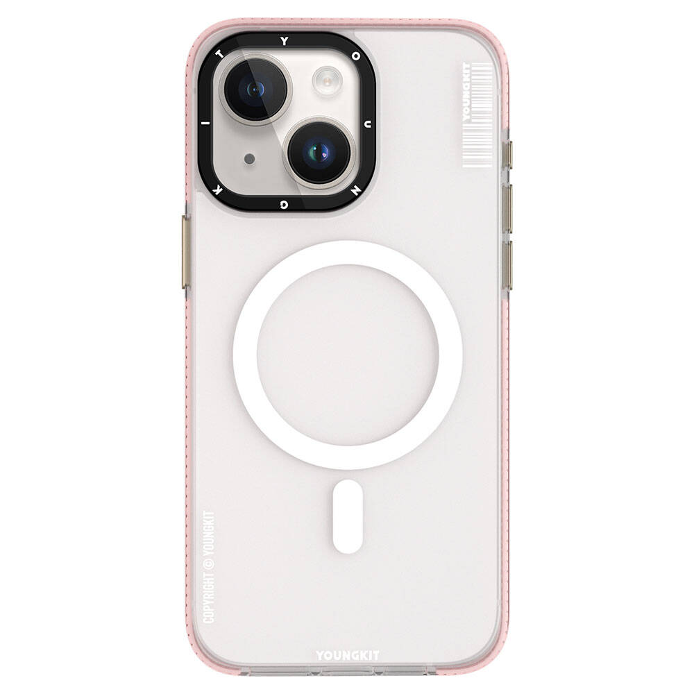 Apple iPhone 15 Kılıf M-safe Şarj Özellikli Youngkit Jiansha Serisi Kapak - Görsel 4