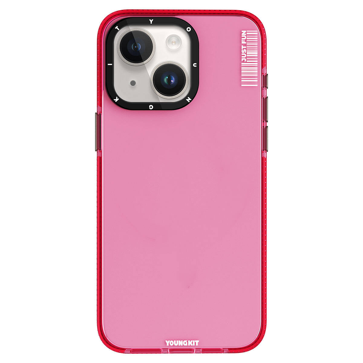 Apple iPhone 15 Kılıf Pürüzsüz Düz Arka Yüzey YoungKit Crystal Color Serisi Kapak - Görsel 2
