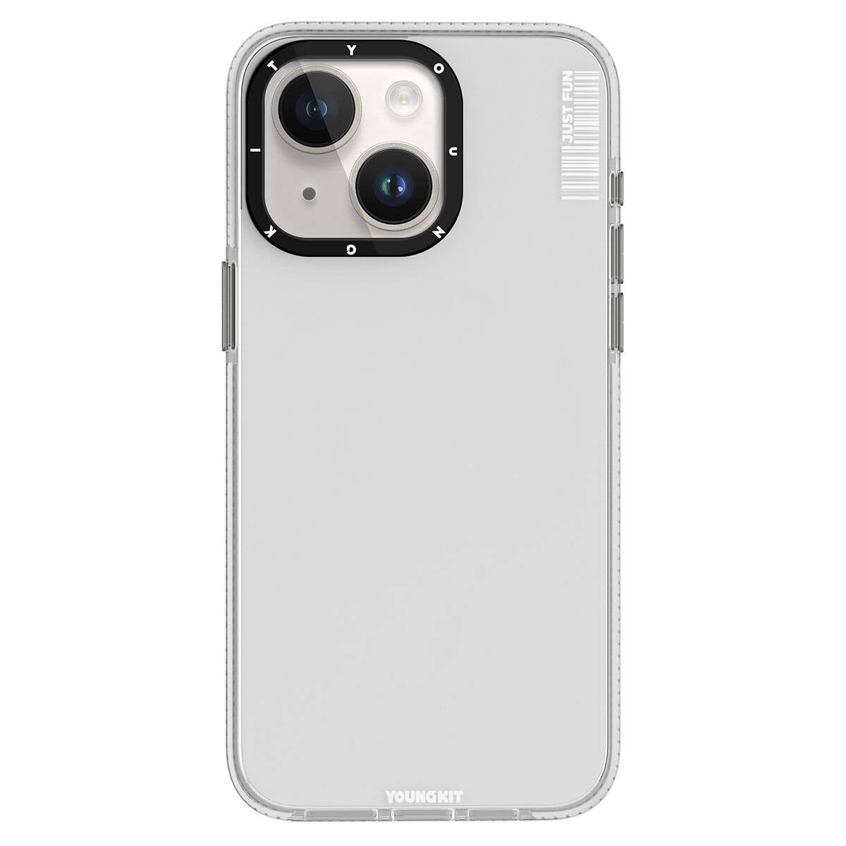 Apple iPhone 15 Kılıf Pürüzsüz Düz Arka Yüzey YoungKit Crystal Color Serisi Kapak - Görsel 4