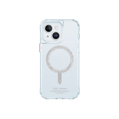 Apple iPhone 15 Kılıf SkinArma Şeffaf Airbag Tasarımlı M-safe Şarj Özellikli Saido Kapak