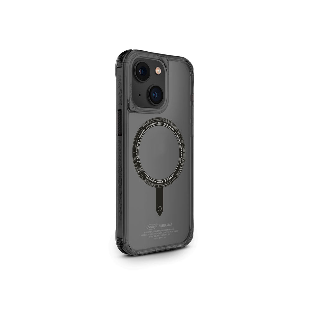 Apple iPhone 15 Kılıf SkinArma Şeffaf Airbag Tasarımlı M-safe Şarj Özellikli Saido Kapak - Görsel 3