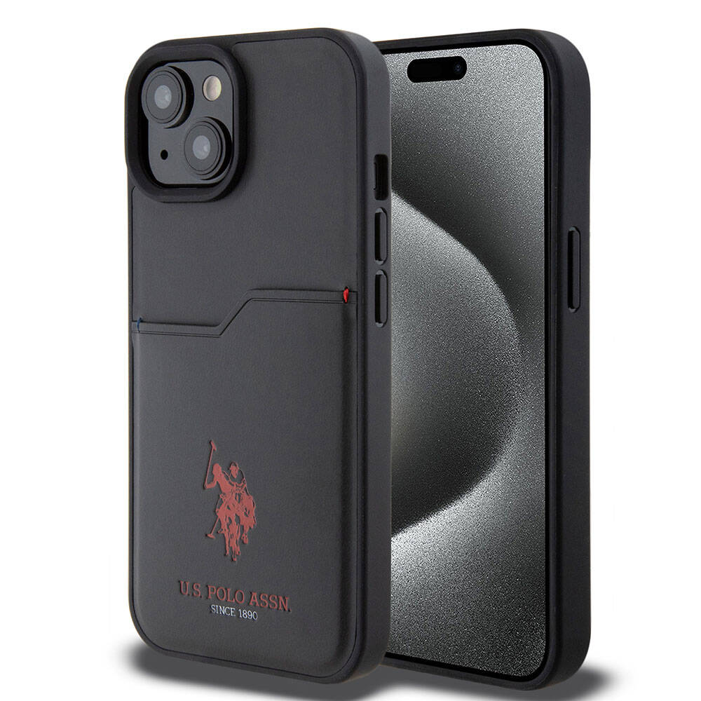 Apple iPhone 15 Kılıf U.S. Polo Assn. Orjinal Lisanslı Baskı Logolu PU Kartlıklı Kapak - Görsel 2
