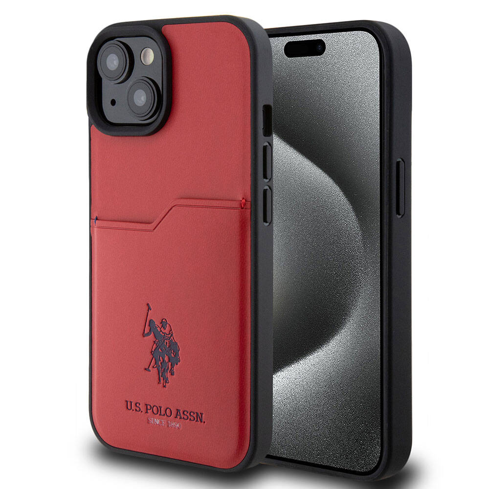 Apple iPhone 15 Kılıf U.S. Polo Assn. Orjinal Lisanslı Baskı Logolu PU Kartlıklı Kapak - Görsel 3