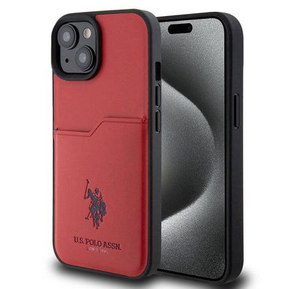 Apple iPhone 15 Kılıf U.S. Polo Assn. Orjinal Lisanslı Baskı Logolu PU Kartlıklı Kapak - Görsel 3