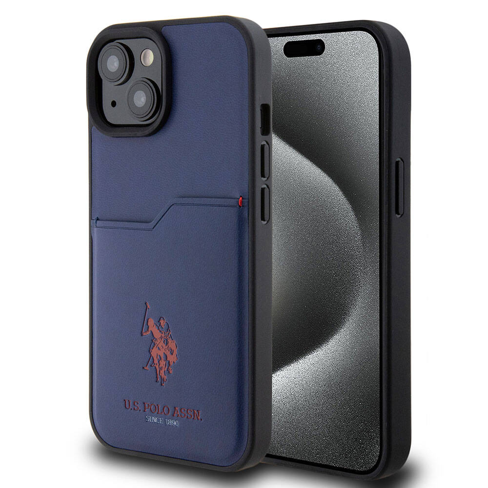 Apple iPhone 15 Kılıf U.S. Polo Assn. Orjinal Lisanslı Baskı Logolu PU Kartlıklı Kapak - Görsel 4