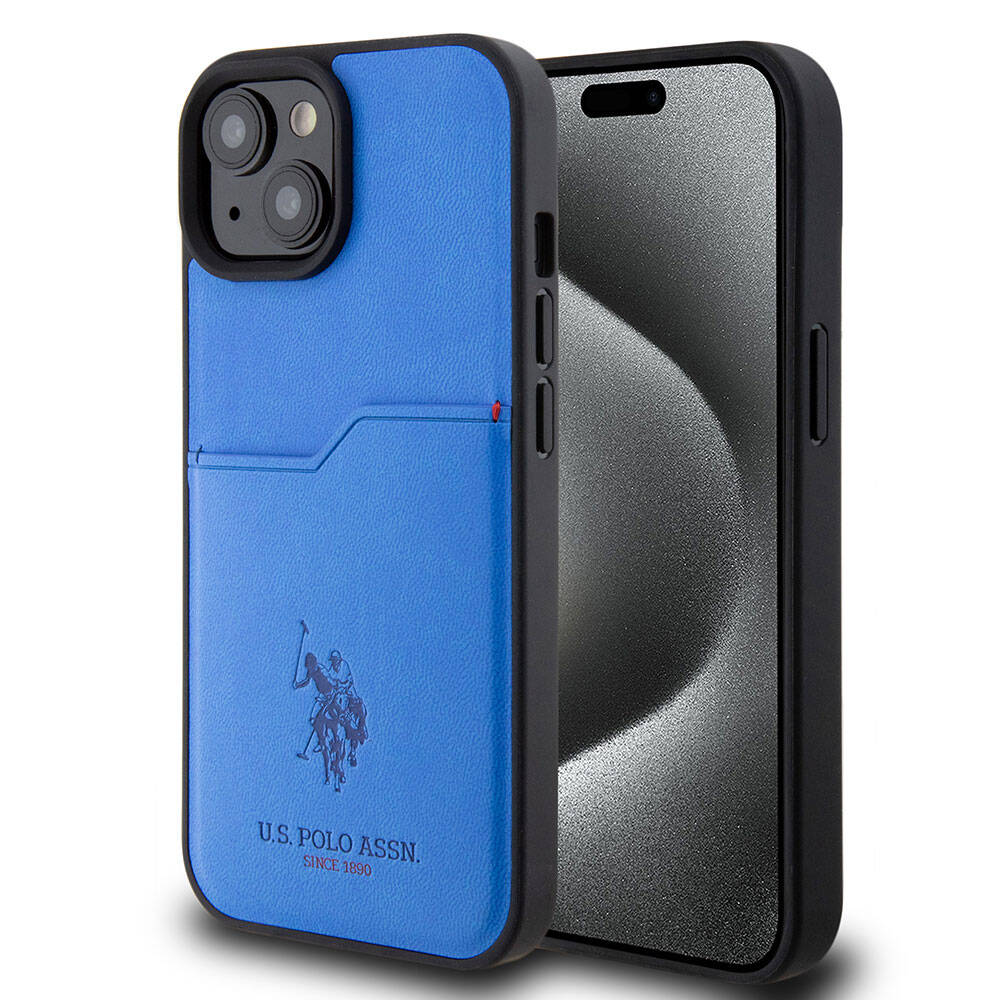 Apple iPhone 15 Kılıf U.S. Polo Assn. Orjinal Lisanslı Baskı Logolu PU Kartlıklı Kapak - Görsel 5