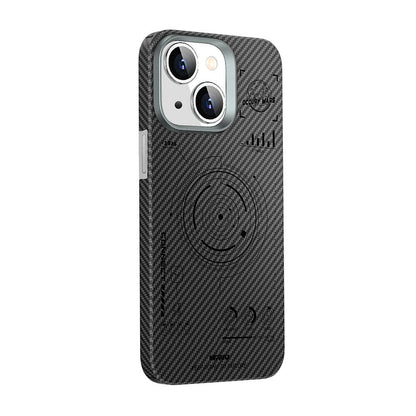 Apple iPhone 15 Kılıf Wiwu HHX-016 Karbon Fiber 600D Mars Kevlar Kapak - Görsel 2