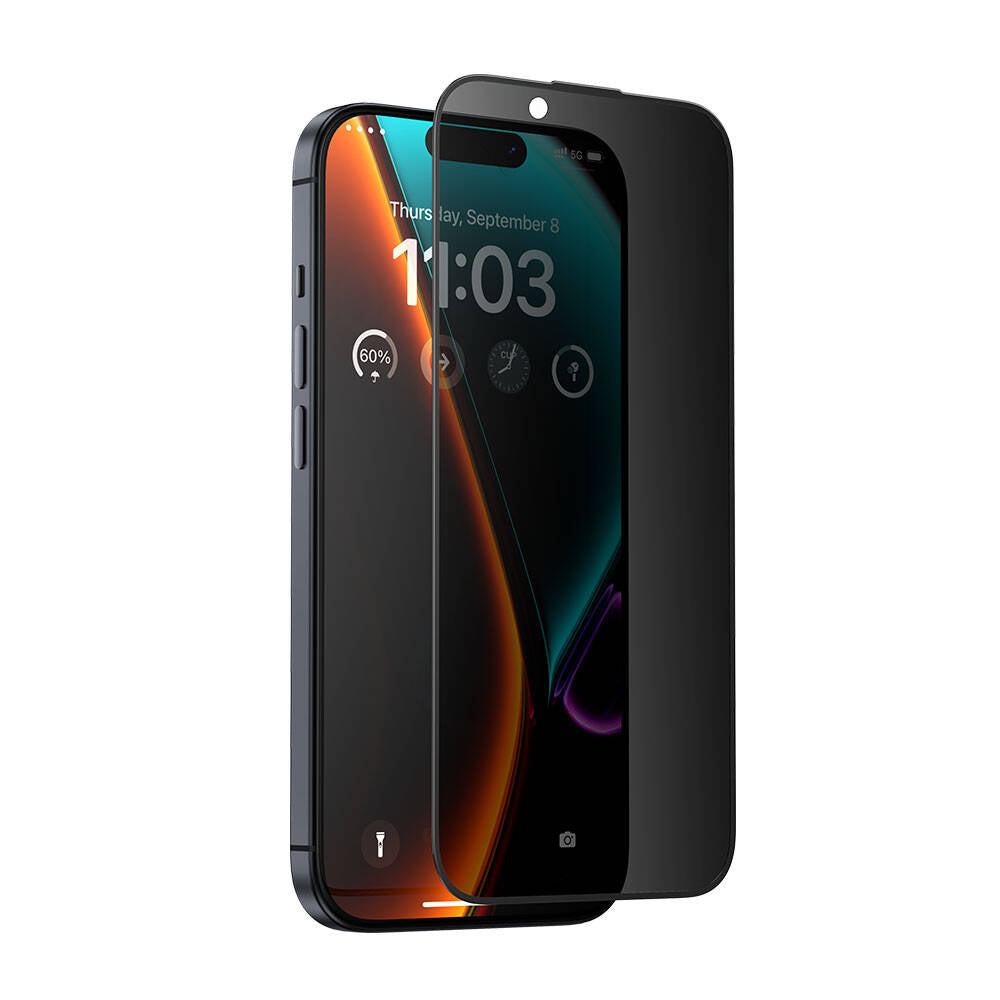Apple iPhone 15 Plus Hidrofobik Ve Oleofobik Özellikli Benks Privacy Air Shield Ekran Koruyucu 10'lu Paket - Görsel 2