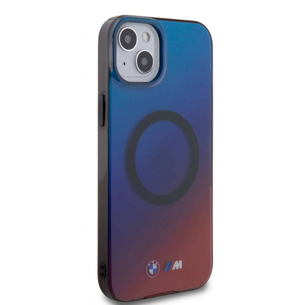 Apple iPhone 15 Plus Kılıf BMW M-safe Şarj Özellikli Transparan Renk Geçişli Dizayn Orjinal Lisanslı Kapak - Görsel 2