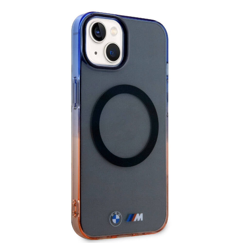 Apple iPhone 15 Plus Kılıf BMW M-safe Şarj Özellikli Transparan Renkli Çerçeveli Orjinal Lisanslı Kapak - Görsel 2