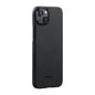 Apple iPhone 15 Plus Kılıf M-safe Şarj Özellikli 1500D Aramid Fiber Pitaka Ultra-Slim Classic Serisi Black-Grey Twill Kapak