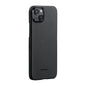 Apple iPhone 15 Plus Kılıf M-safe Şarj Özellikli 600D Aramid Fiber Pitaka Ultra-Slim Classic Serisi Black-Grey Twill Kapak