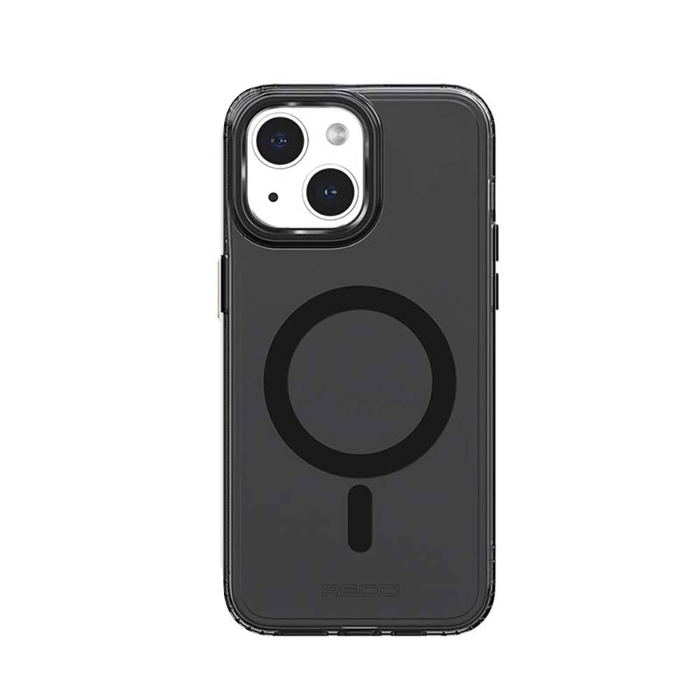 Apple iPhone 15 Plus Kılıf M-safe Şarj Özellikli Saydam Arka Yüzey Recci Crystal Color Serisi Kapak - Görsel 2