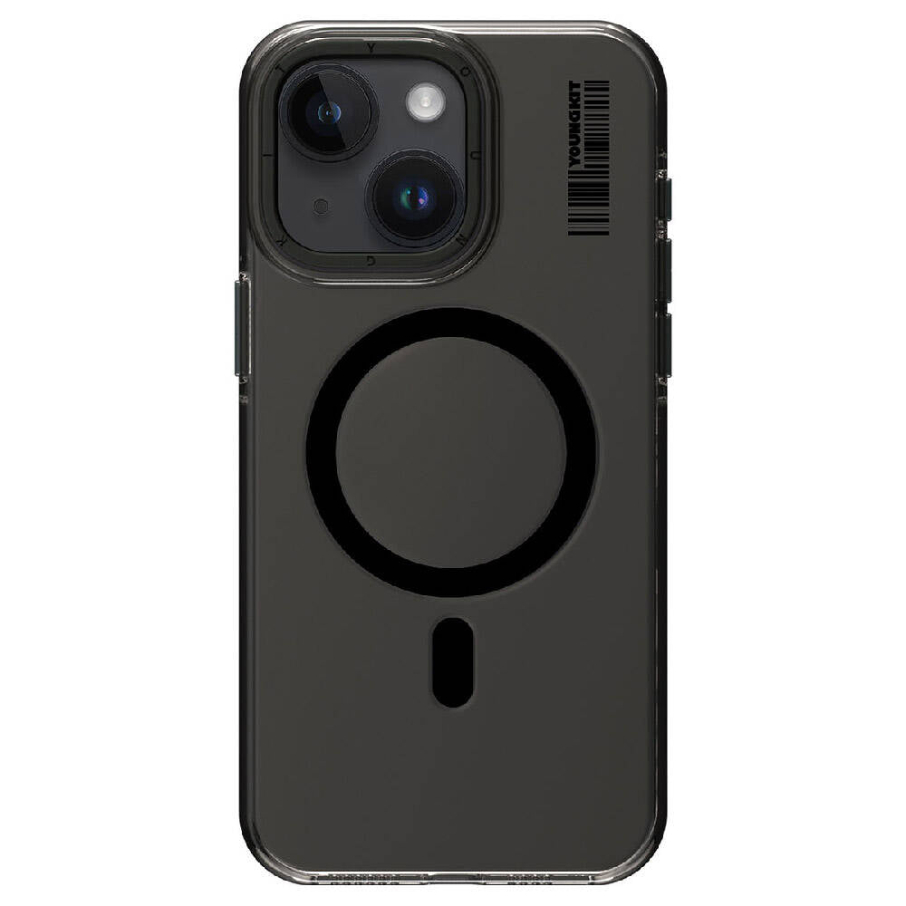 Apple iPhone 15 Plus Kılıf M-safe Şarj Özellikli Şeffaf Youngkit Crystal Shield Serisi Kapak - Görsel 2