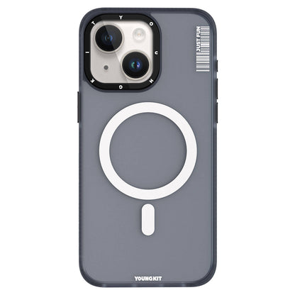 Apple iPhone 15 Plus Kılıf M-safe Şarj Özellikli Youngkit Colored Sand Serisi Kapak - Görsel 3