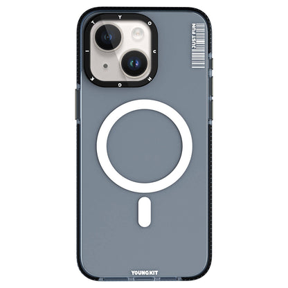 Apple iPhone 15 Plus Kılıf M-safe Şarj Özellikli YoungKit Crystal Color Serisi Kapak - Görsel 4