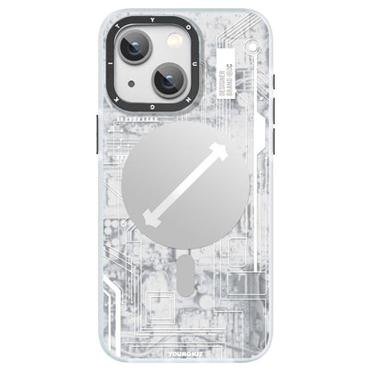 Apple iPhone 15 Plus Kılıf M-safe Şarj Özellikli YoungKit Technology Serisi Kapak - Görsel 2