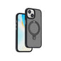Apple iPhone 15 Plus Kılıf Wiwu ZMM-010 M-safe Şarj Özellikli Mat Arka Yüzey Standlı Kapak