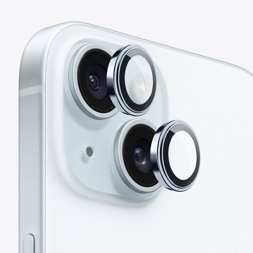 Apple iPhone 15 Plus Wiwu Lens Guard Metal Kamera Lens Koruyucu - Görsel 4